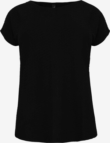 Yoek Shirt ' Oblie ' in Zwart: voorkant