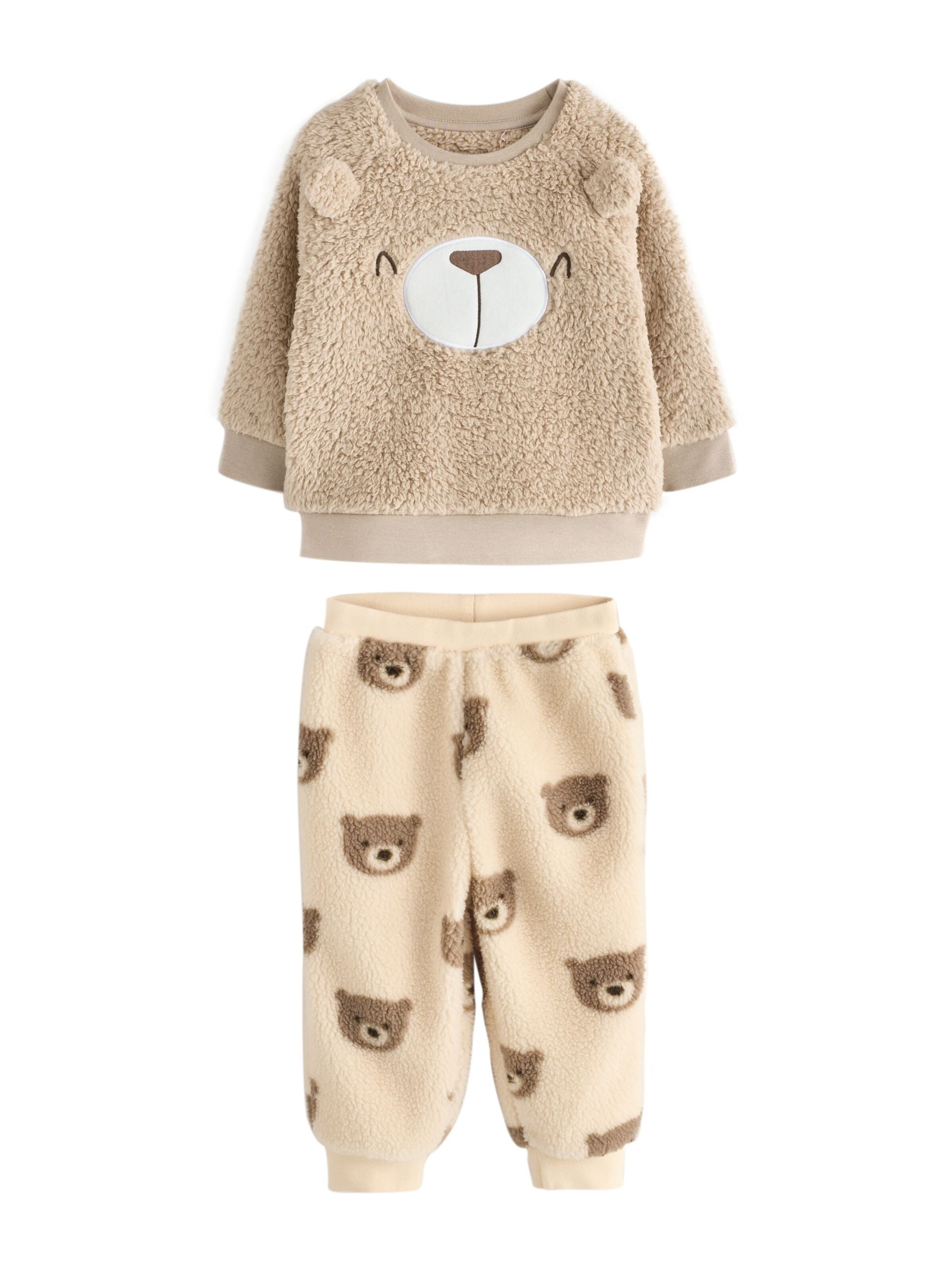 Next Pyjamas i brun: framsida