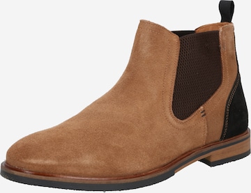 BULLBOXER Chelsea boots in Beige: voorkant