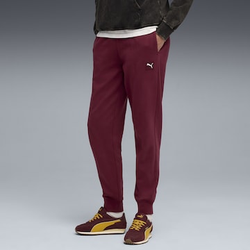 PUMA Tapered Trousers in Red: front