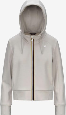 Veste de survêtement K-Way en beige : devant