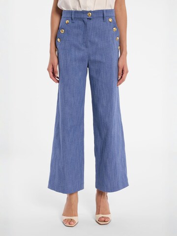 Ana Alcazar Flared Jeans 'Dizli' in Blau: Vorderseite