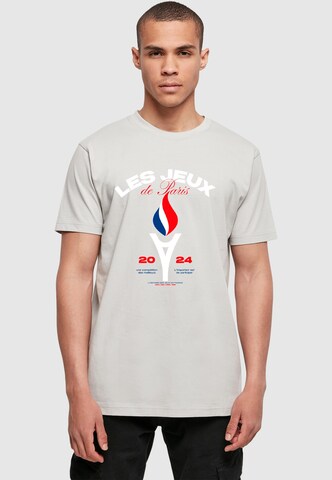 Mister Tee Shirt 'Torche Du Sport' in Grau: Vorderseite