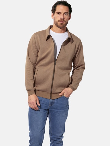 BABISTA Sweat jacket 'Wernado' in Brown: front