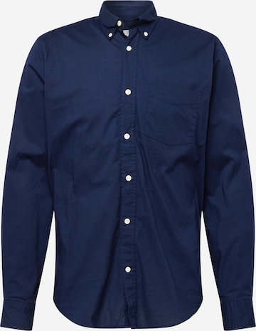 GAP Regular fit Button Up Shirt in Blue: front