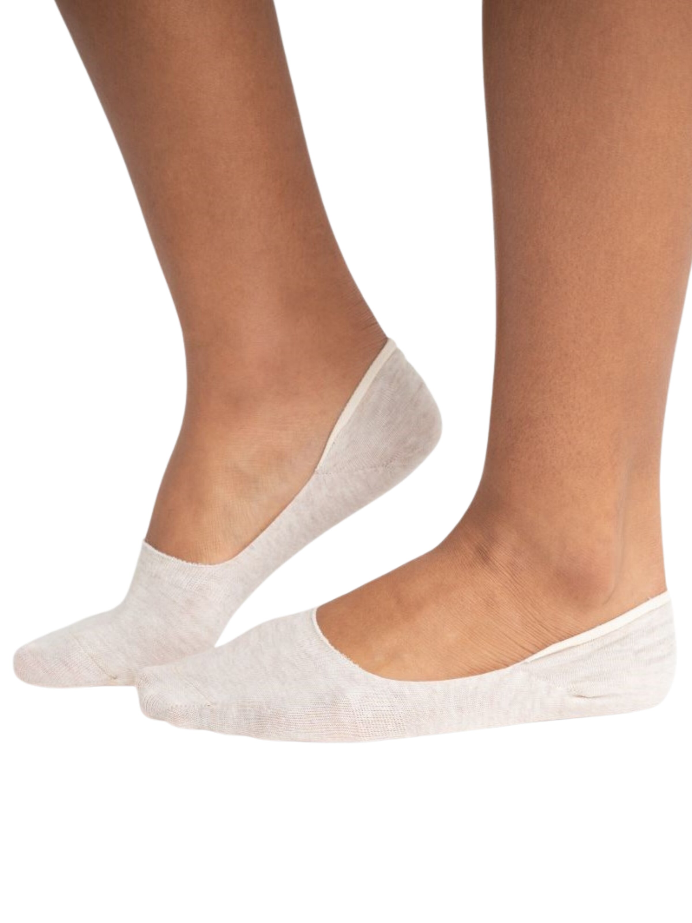 QOLONIA Socks 'Füßlinge' in Beige