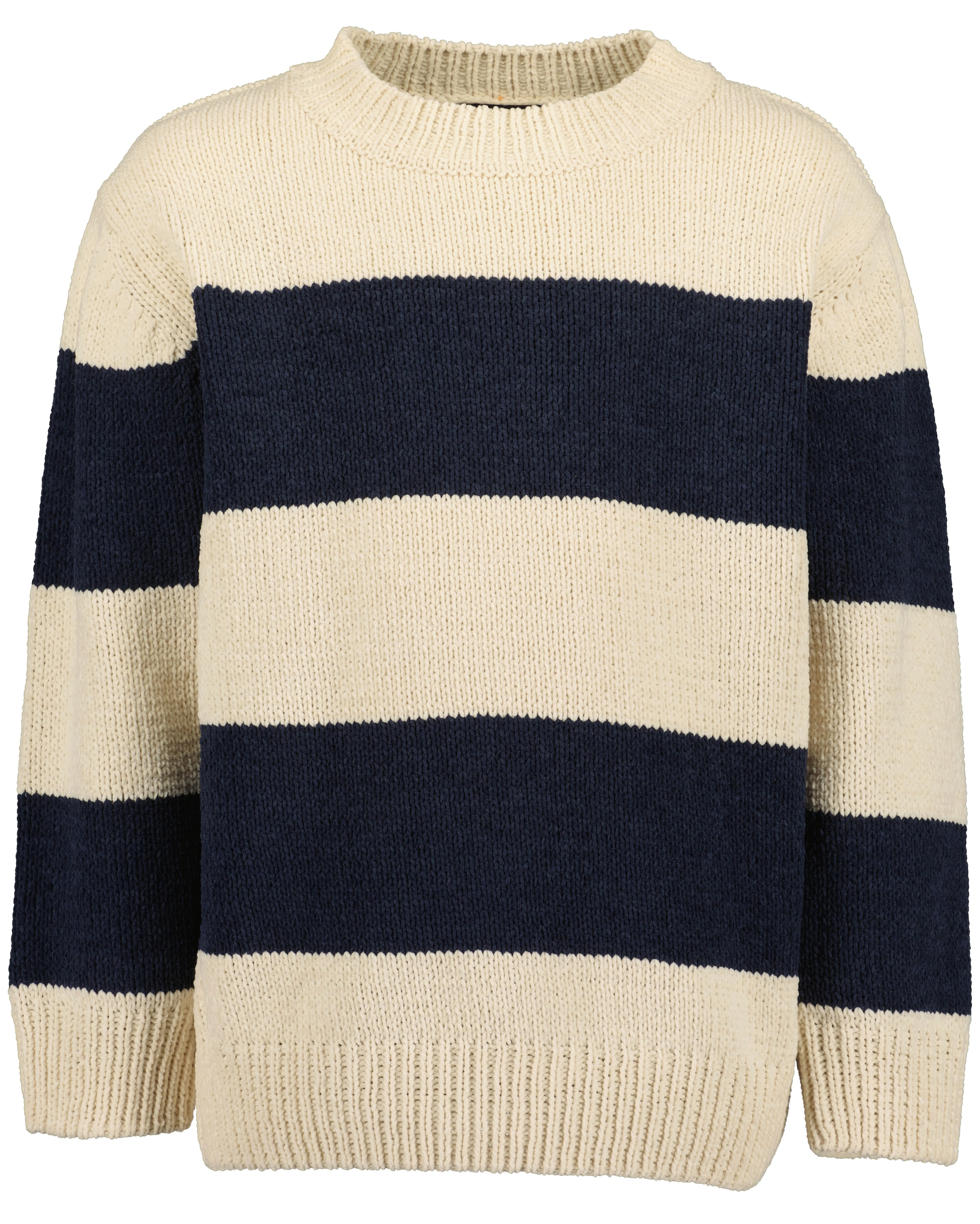 BLUE SEVEN Pullover in M-L in beige / schwarz, Produktansicht
