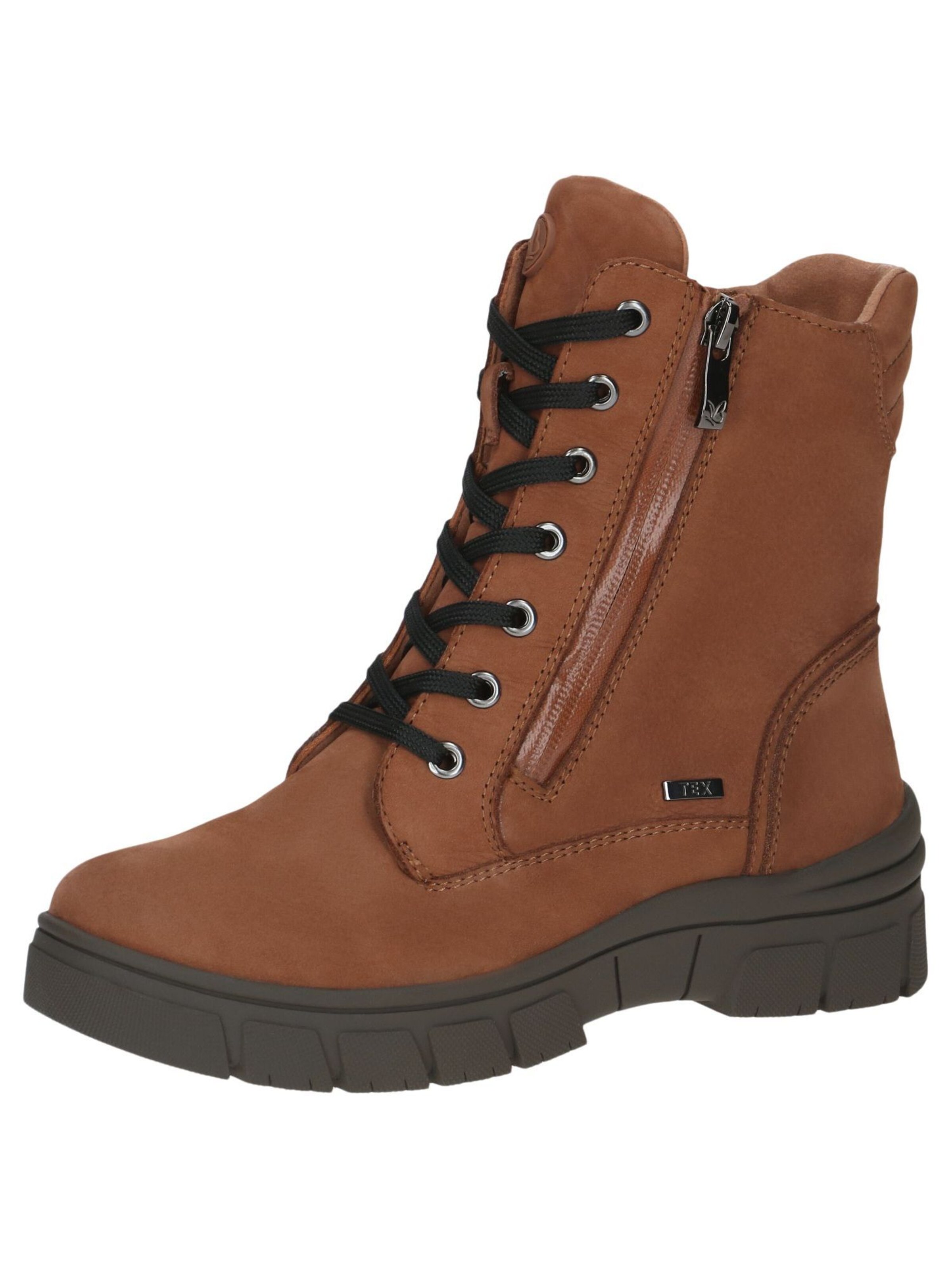 CAPRICE Schnürstiefelette in Braun: Vorderseite