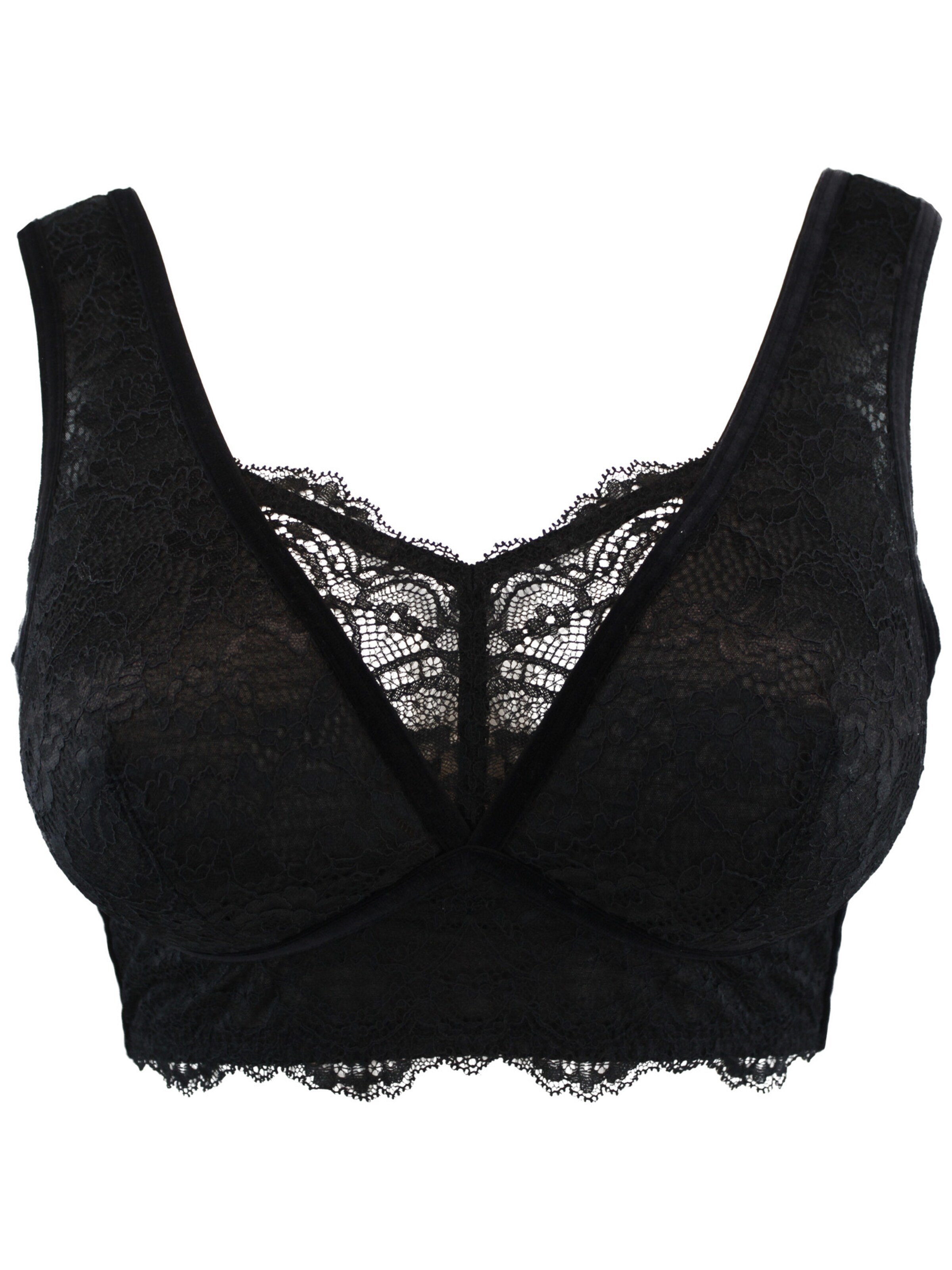 SugarShape Bustier BH 'Eliana' in Schwarz: Vorderseite