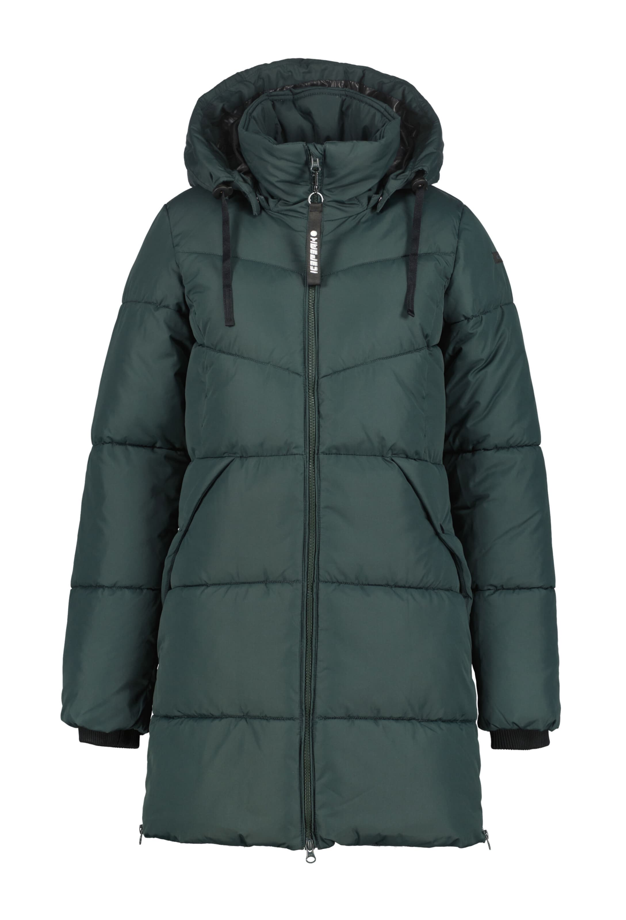 ICEPEAK Vinterfrakke 'Adaire' i grøn: forside