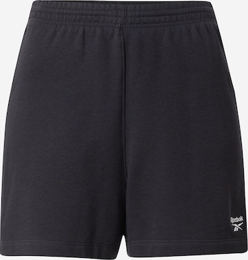 Pantaloni sportivi 'Identity' di Reebok in nero: frontale