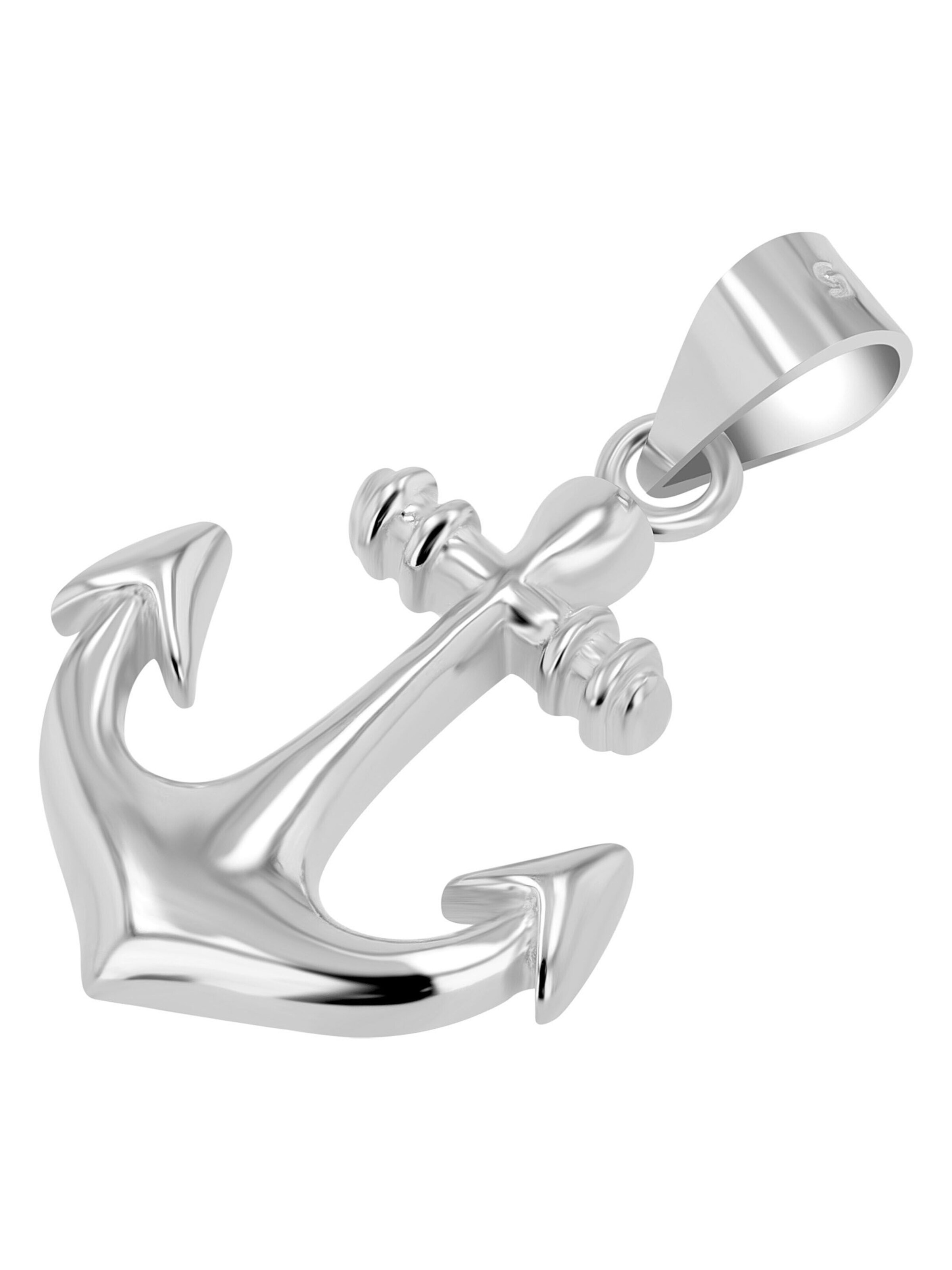 Akzent Pendant '"Elwin" aus 925 Sterlingsilber, rhodiniert, langlebig' in Silver: front