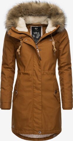 Ragwear Winterparka 'Tawny' in Bruin: voorkant