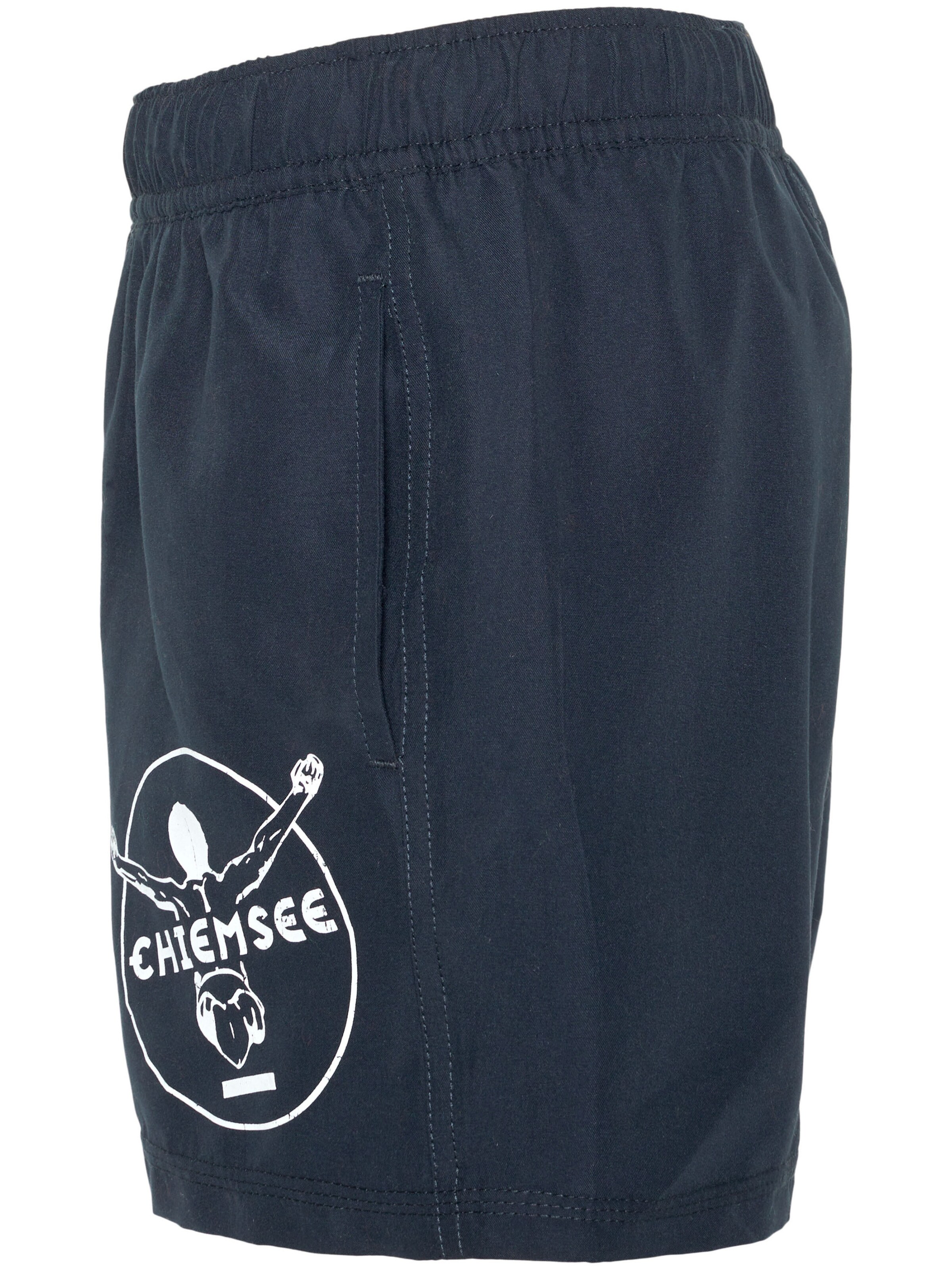 CHIEMSEE Board Shorts ' mit großem Jumper-Print ' in Blue
