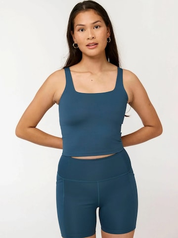 Haut ' Tommy ' Girlfriend Collective en bleu : devant