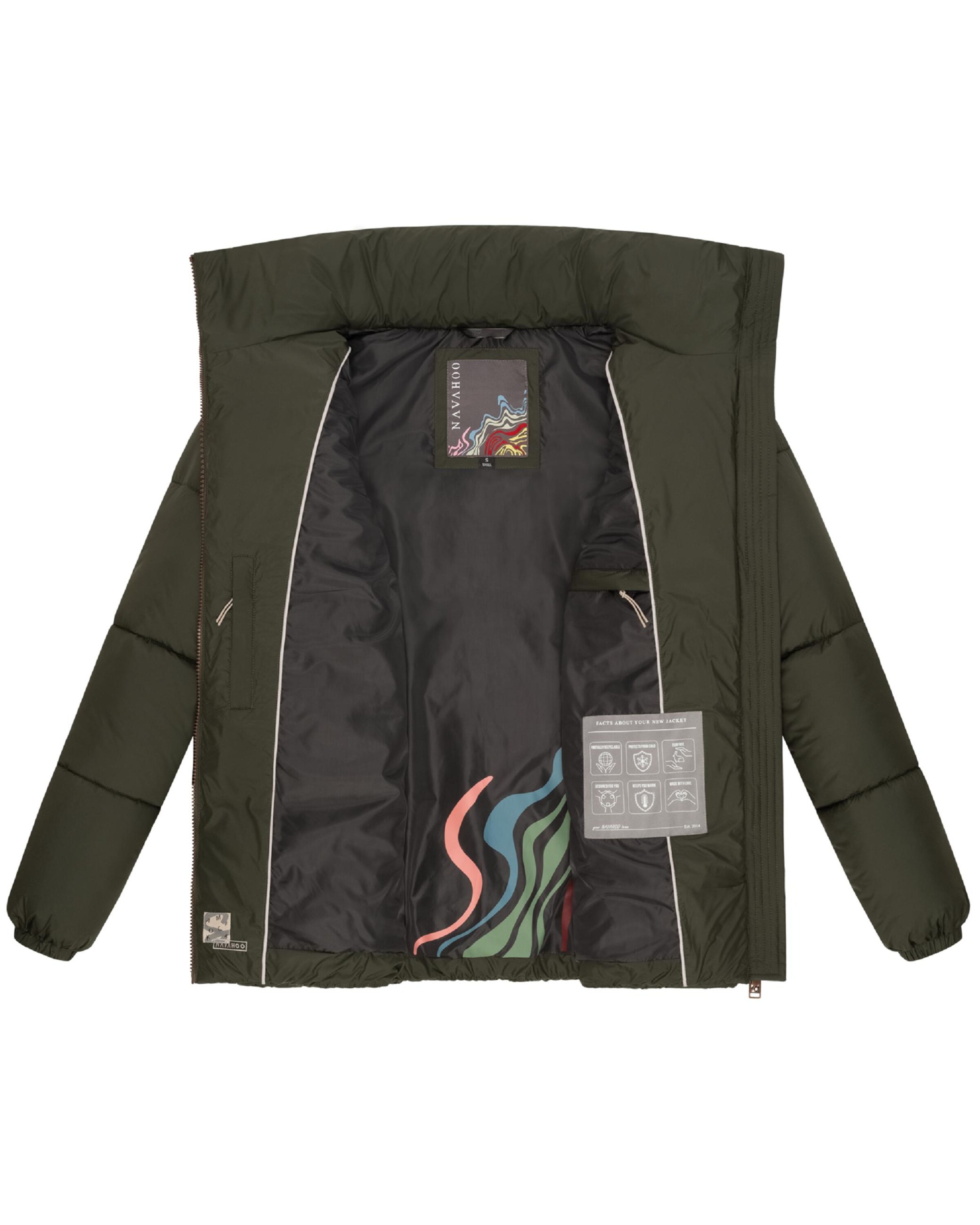 NAVAHOO Winter jacket 'Schokolina' in Green