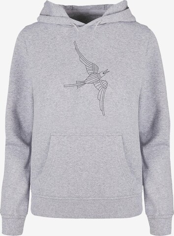Merchcode Sweatshirt 'Bird 2' in Grijs: voorkant
