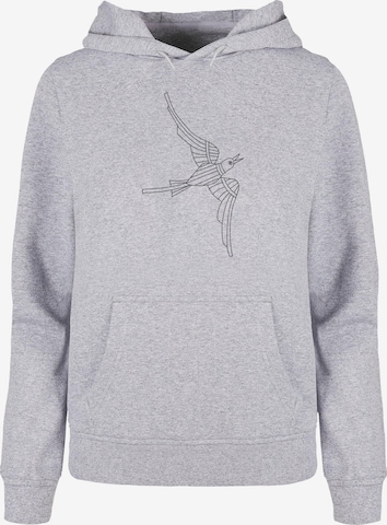 Merchcode Sweatshirt 'Bird 2' in Grijs: voorkant