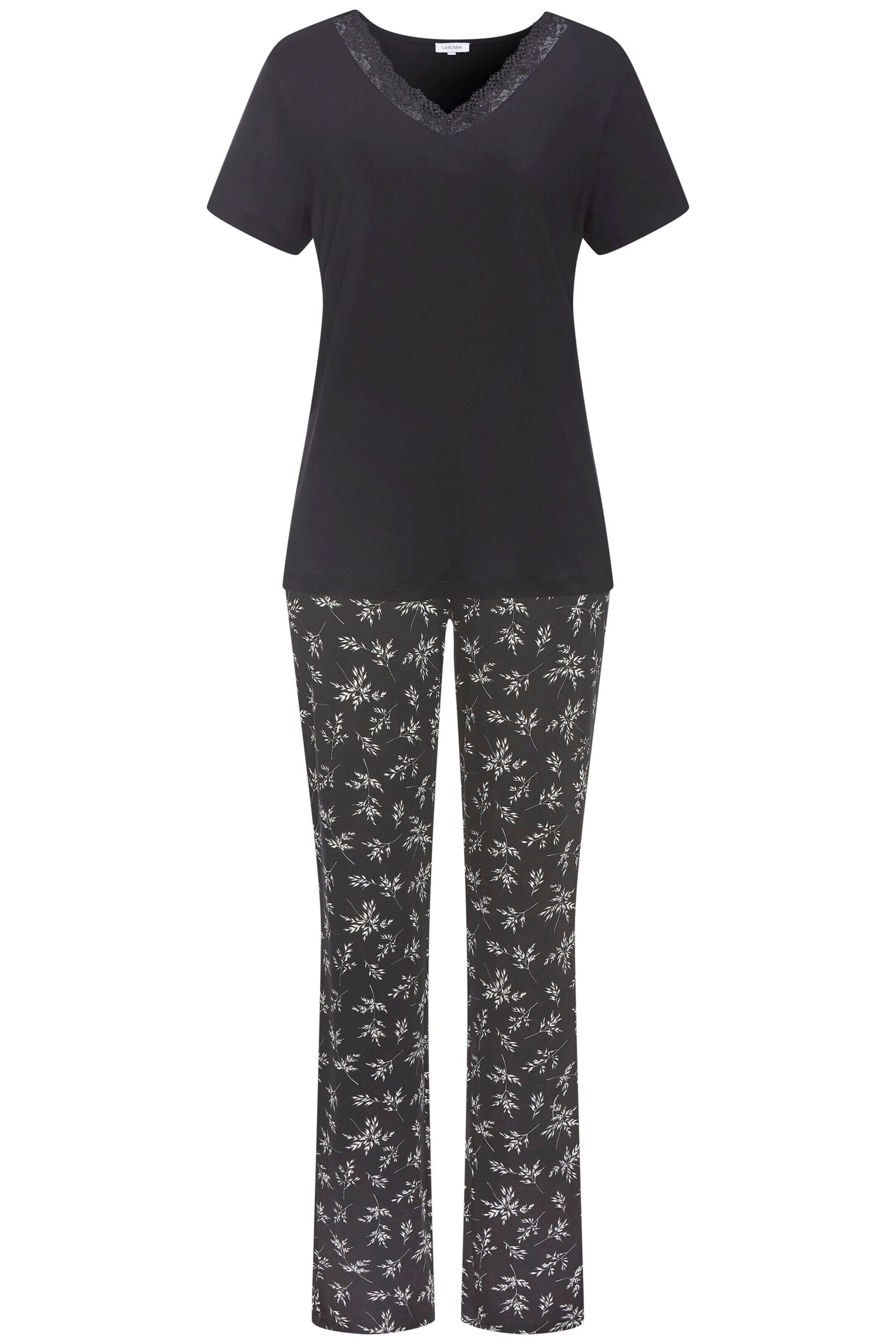 VIVANCE Pajama in Black: front