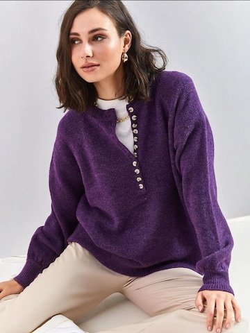 Pullover di Bianco Lucci in lilla