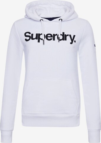 Superdry Mikina – bílá: přední strana