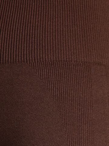 Smilodox Skinny Leggings ' Infinite Batik Scrunch ' in Braun