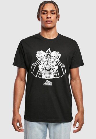 Merchcode Shirt 'Thin Lizzy - Rocker' in Zwart: voorkant