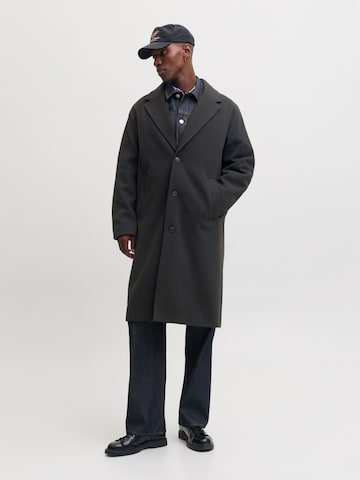 JACK & JONES - Sobretudo meia-estação 'JORSALAMANCO' em preto: frente
