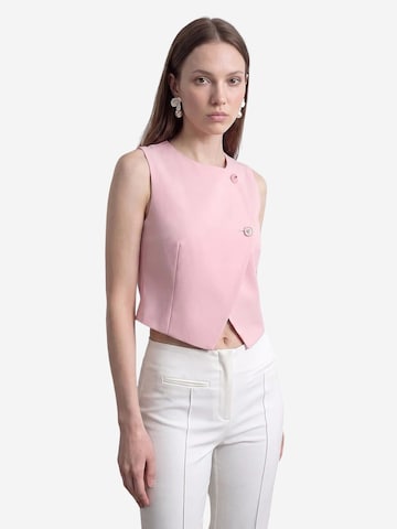 Dilvin Weste 'Westen' in Pink: Vorderseite