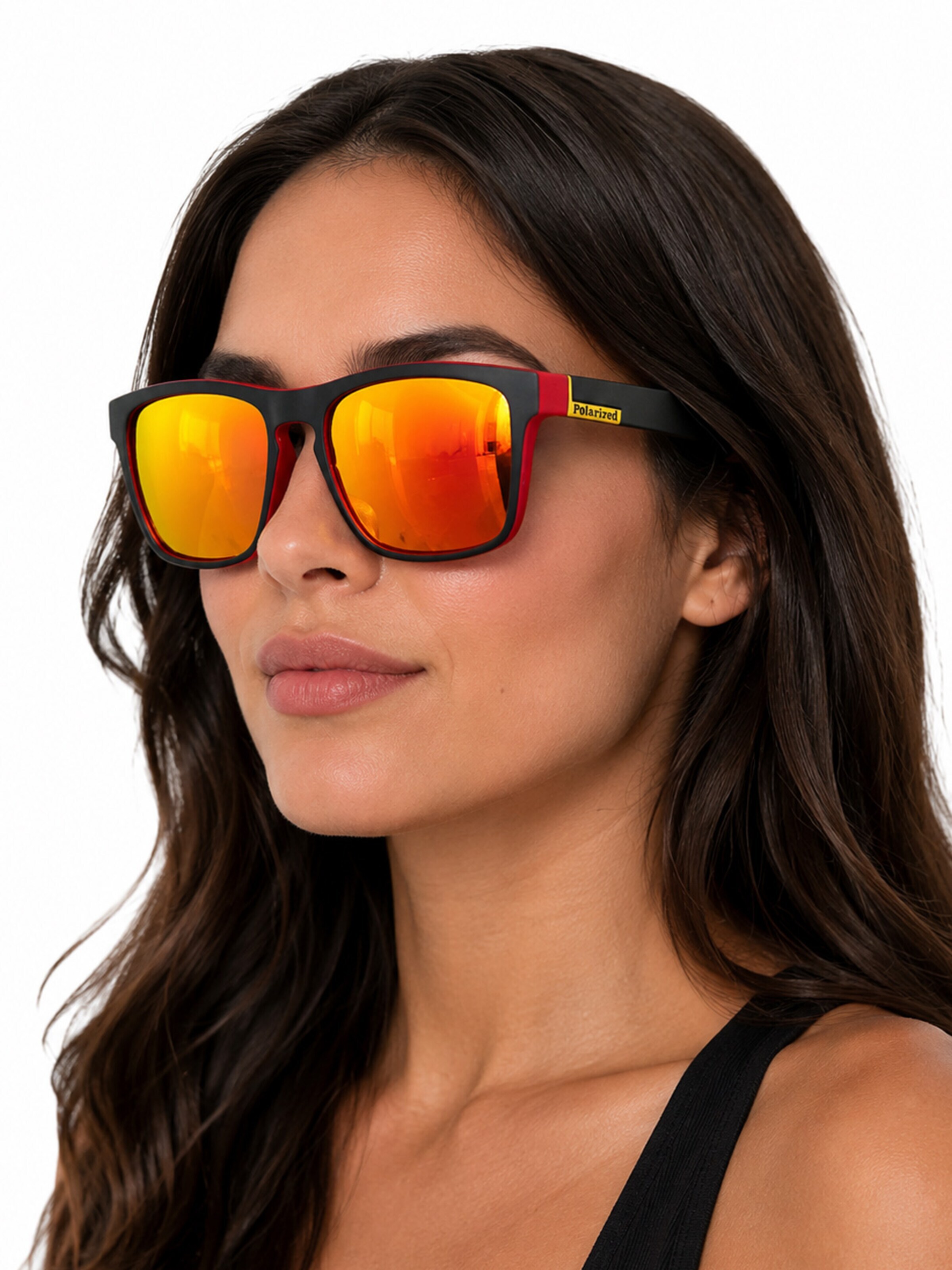 VEYREY Sunglasses 'Nerd Sonnenbrillen Teo' in Red: front