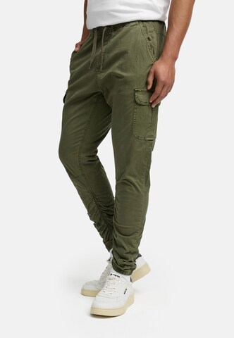 INDICODE JEANS Regular Chino trousers 'Proff' in Green