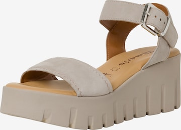 Sandales TAMARIS en beige : devant