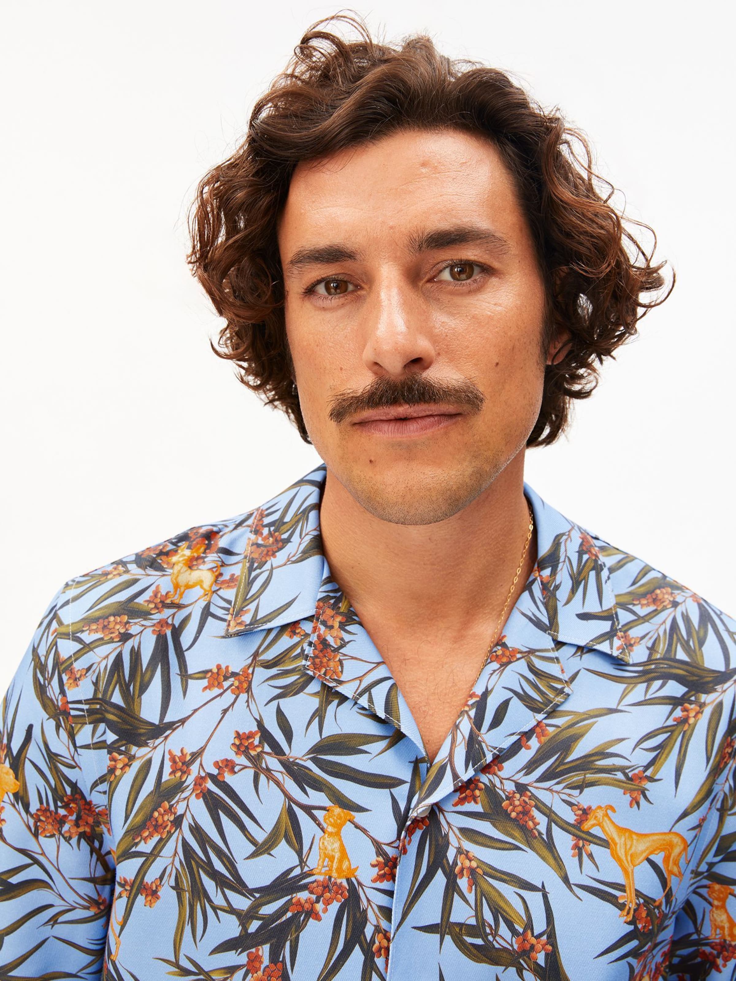 ARMEDANGELS Comfort fit Overhemd in Blauw