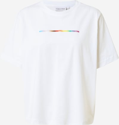 Tricou 'PRIDE' Calvin Klein pe alb, Vizualizare produs