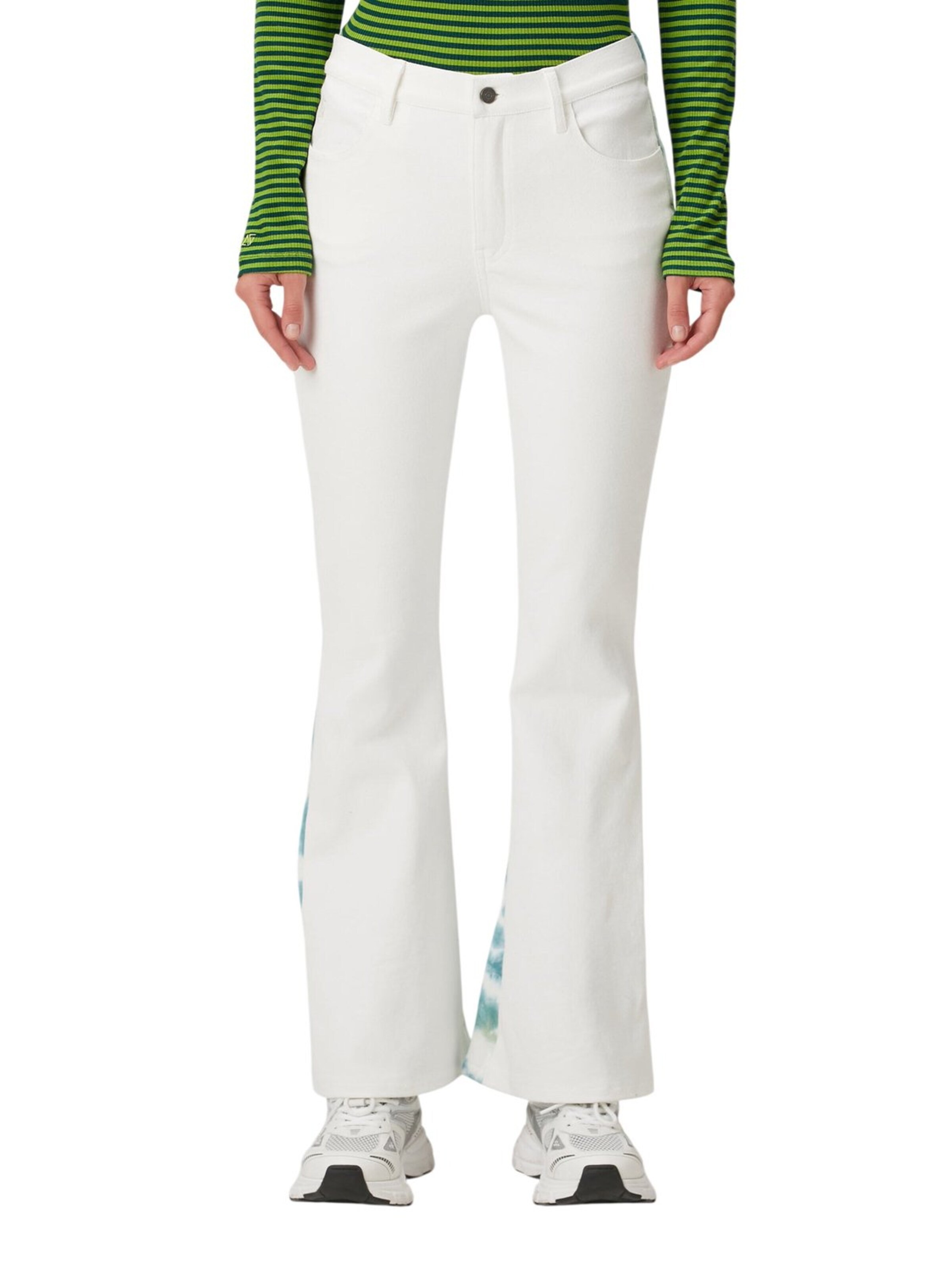 BASSIGUE Flared Pants in White