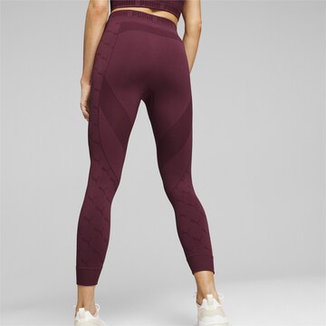 PUMA Skinny Workout Pants 'evoKNIT' in Red