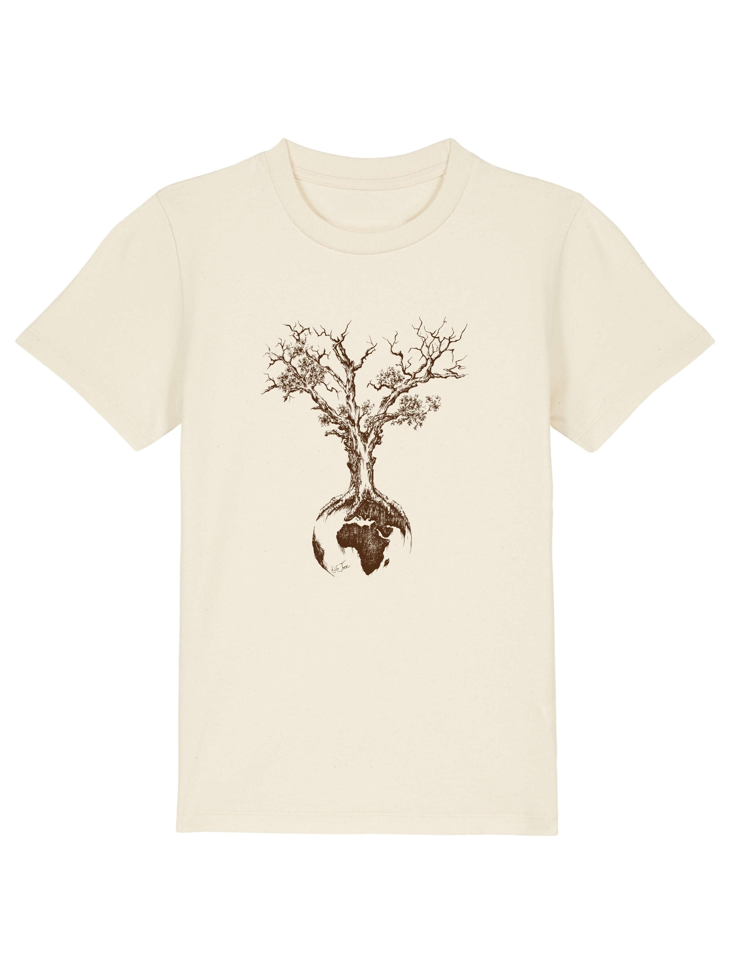 Life-Tree Shirt 'Weltenbaum'‌‌‌‌ in Weiß: Vorderseite