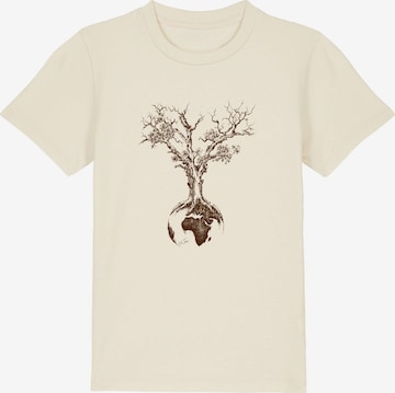 Life-Tree Shirt 'Weltenbaum' in Weiß: Vorderseite
