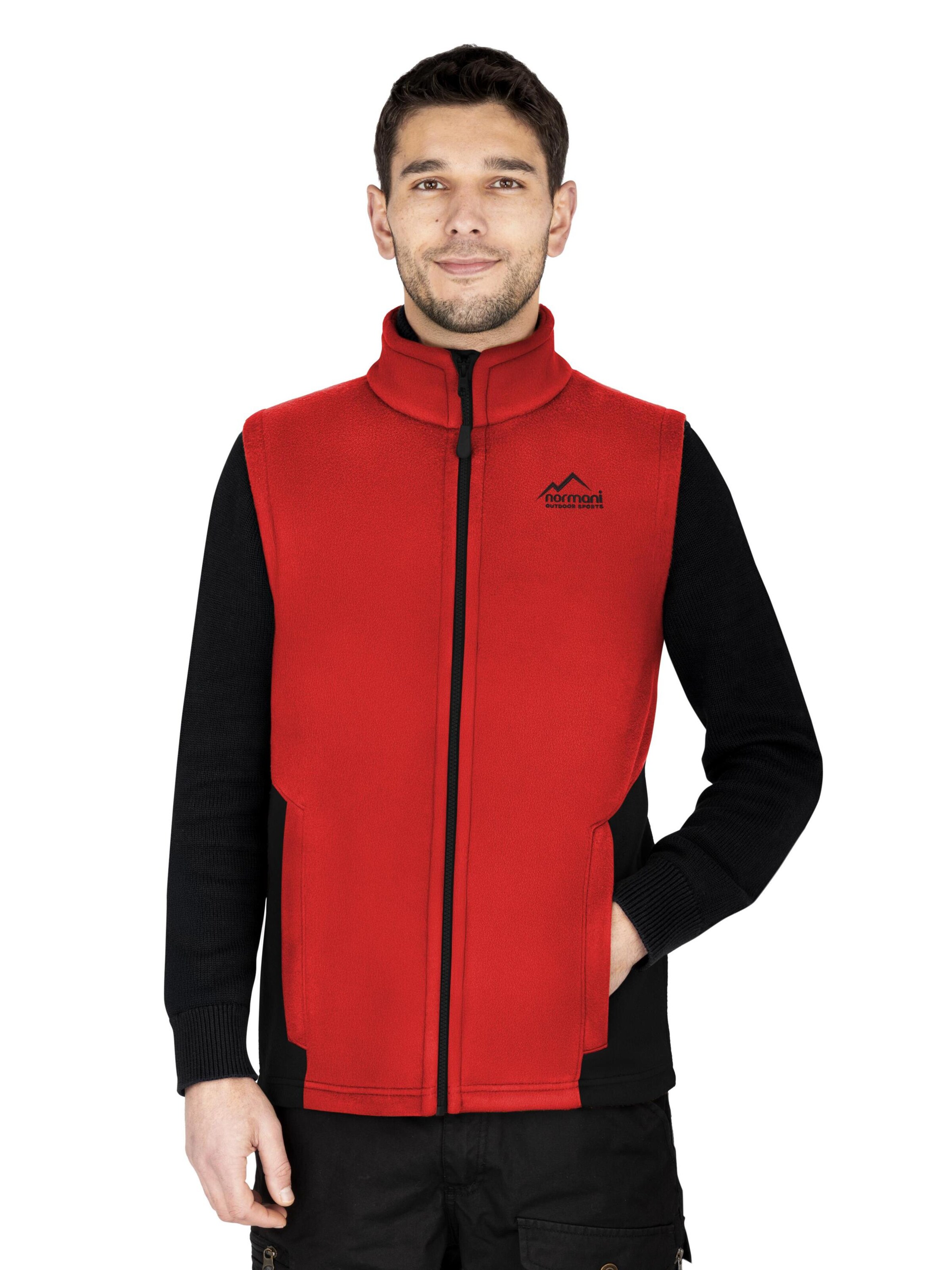normani Vest in Red: front