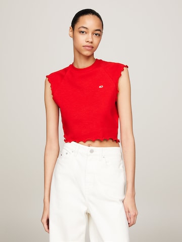 T-shirt 'Essential' Tommy Jeans en rouge