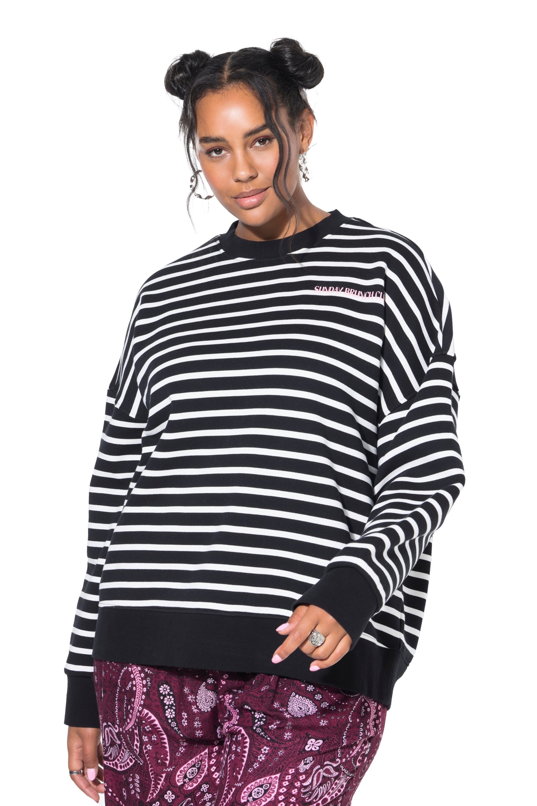 Studio Untold Sweatshirt in Schwarz: Vorderseite