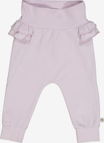 Müsli by GREEN COTTON Regular Broek '' in Lila: voorkant