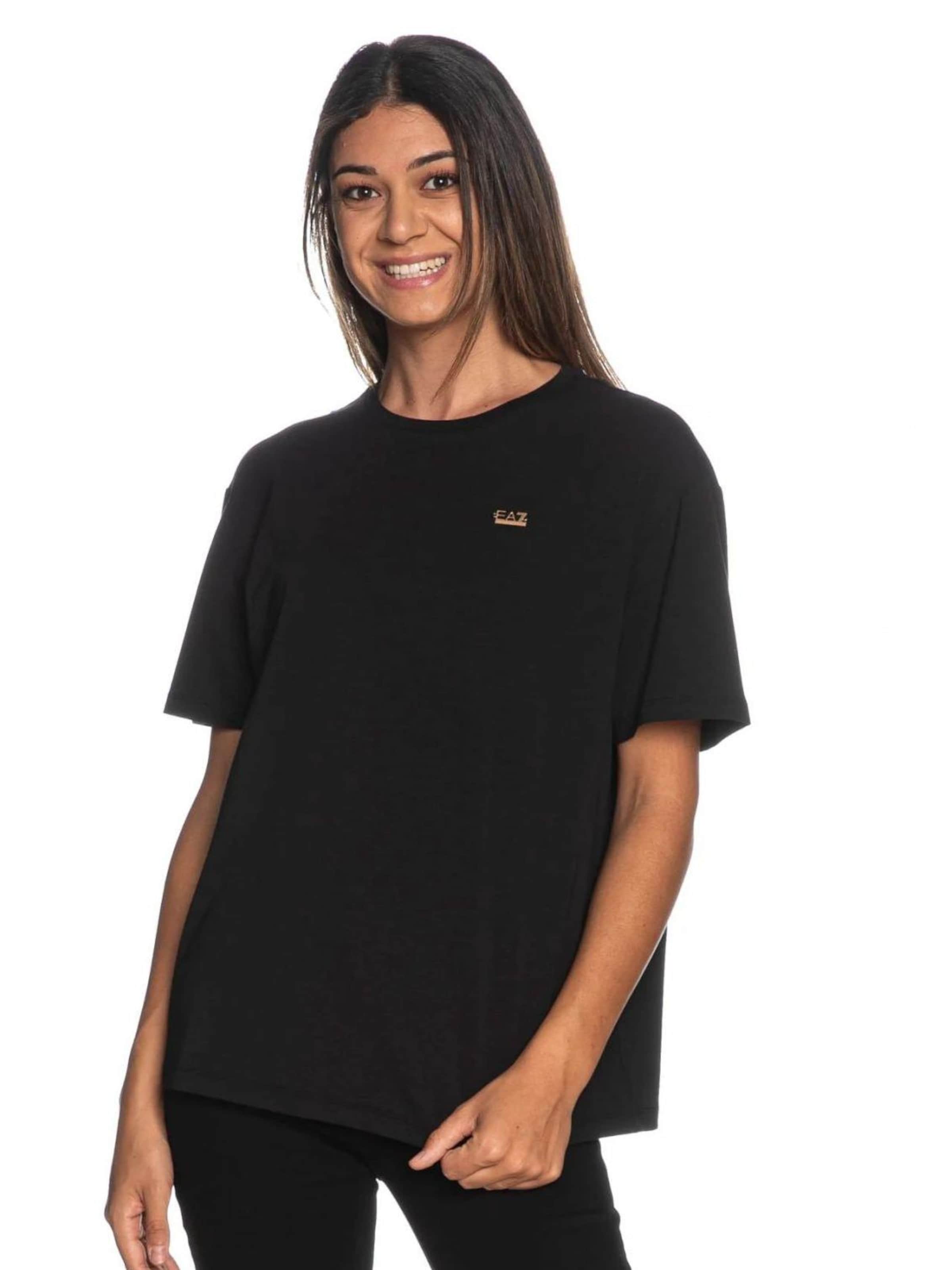 Emporio Armani T-shirt en noir, Vue avec produit