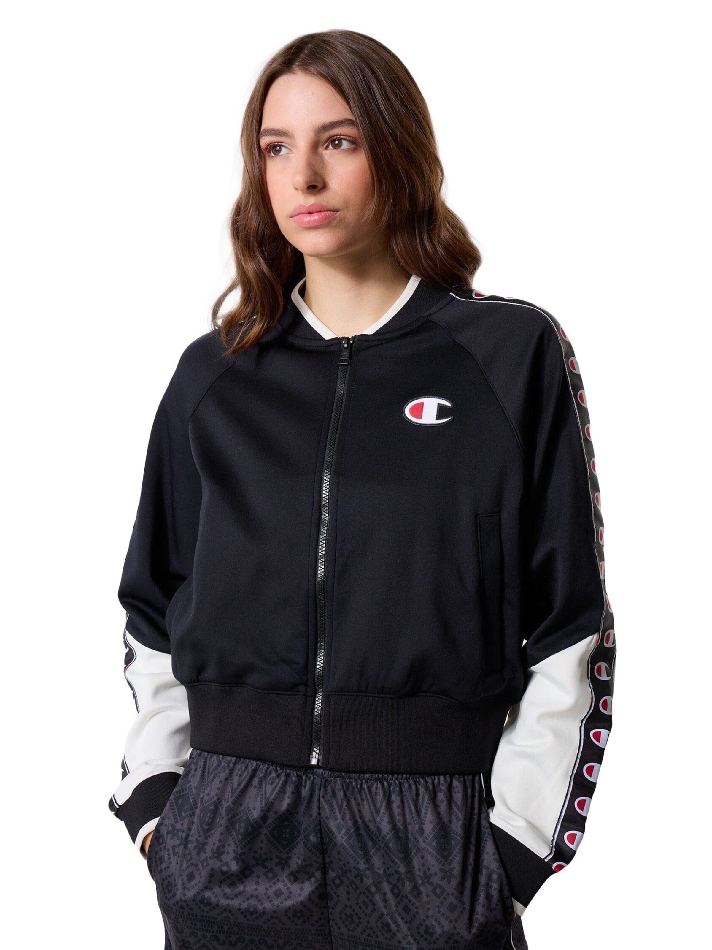 Champion Bluza rozpinana 'FULL ZIP' w kolorze czarny: przód