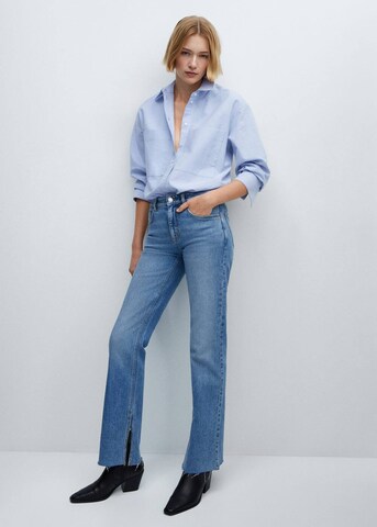 MANGO Regular Jeans 'Elle' in Blue