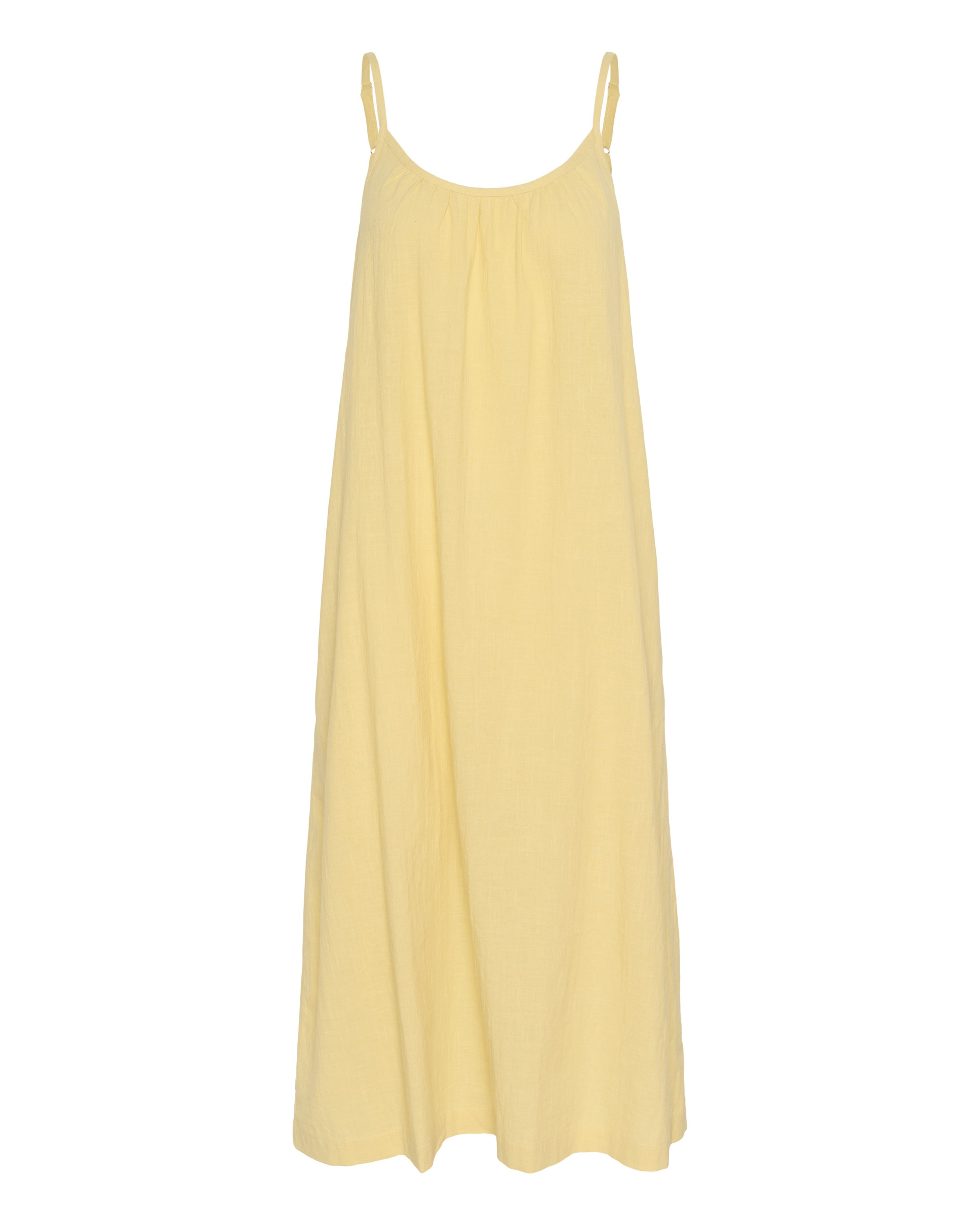 Kaffe Kleid in Gelb: Vorderseite