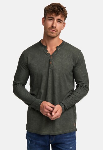 INDICODE JEANS Shirt 'Kilsone' in Groen: voorkant