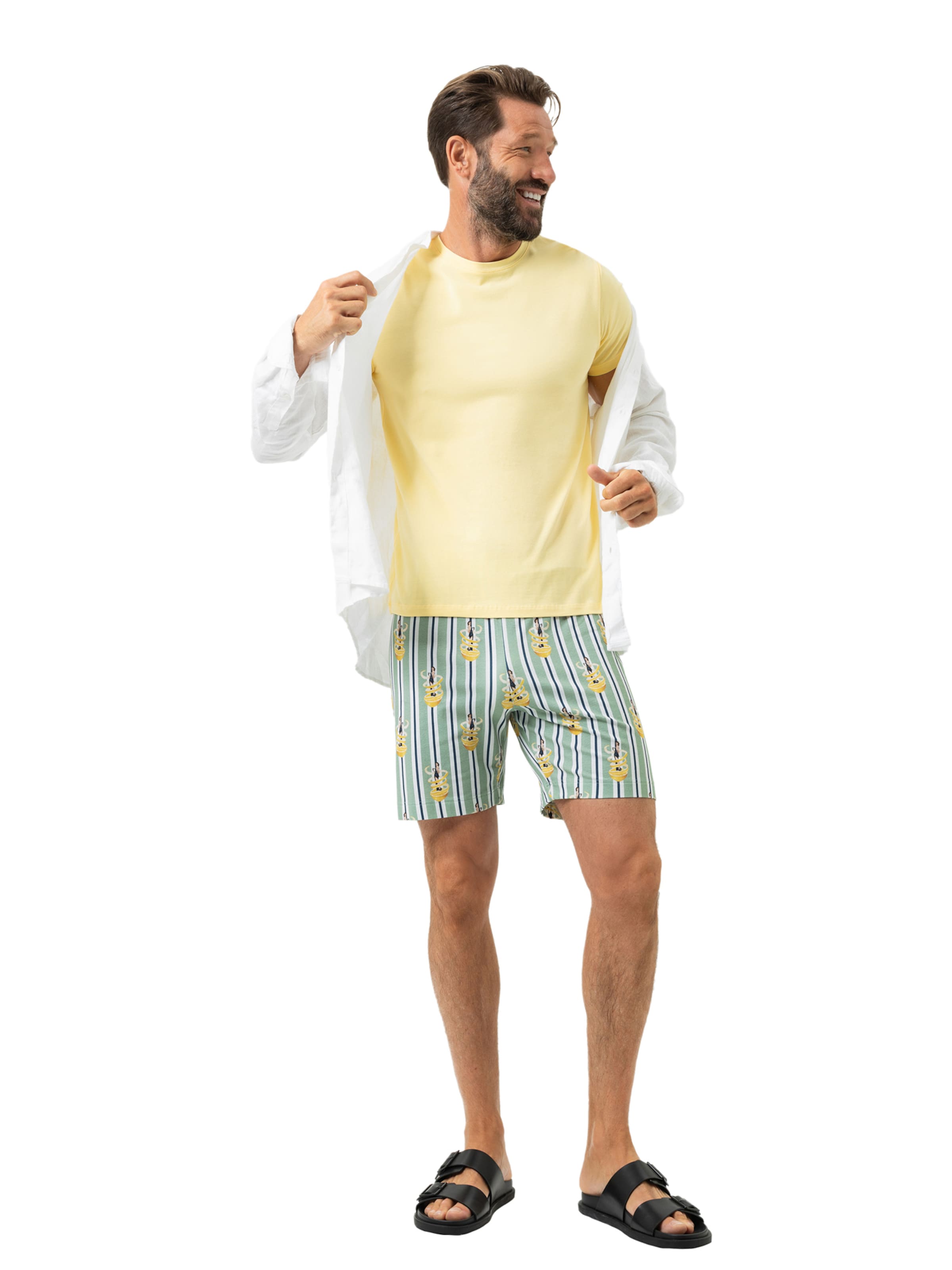 Pyjama court 'Fizz & Flavours' Mey en vert