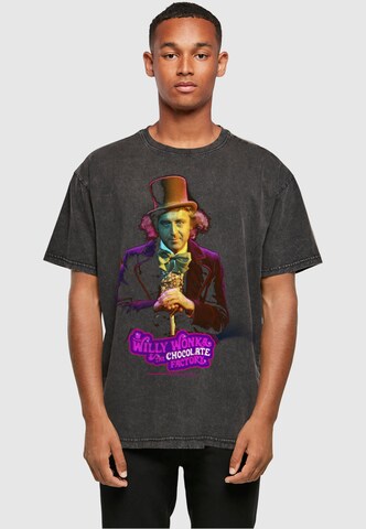 T-Shirt 'Willy Wonka And The Chocolate Factory - Dark Pose' ABSOLUTE CULT en noir : devant