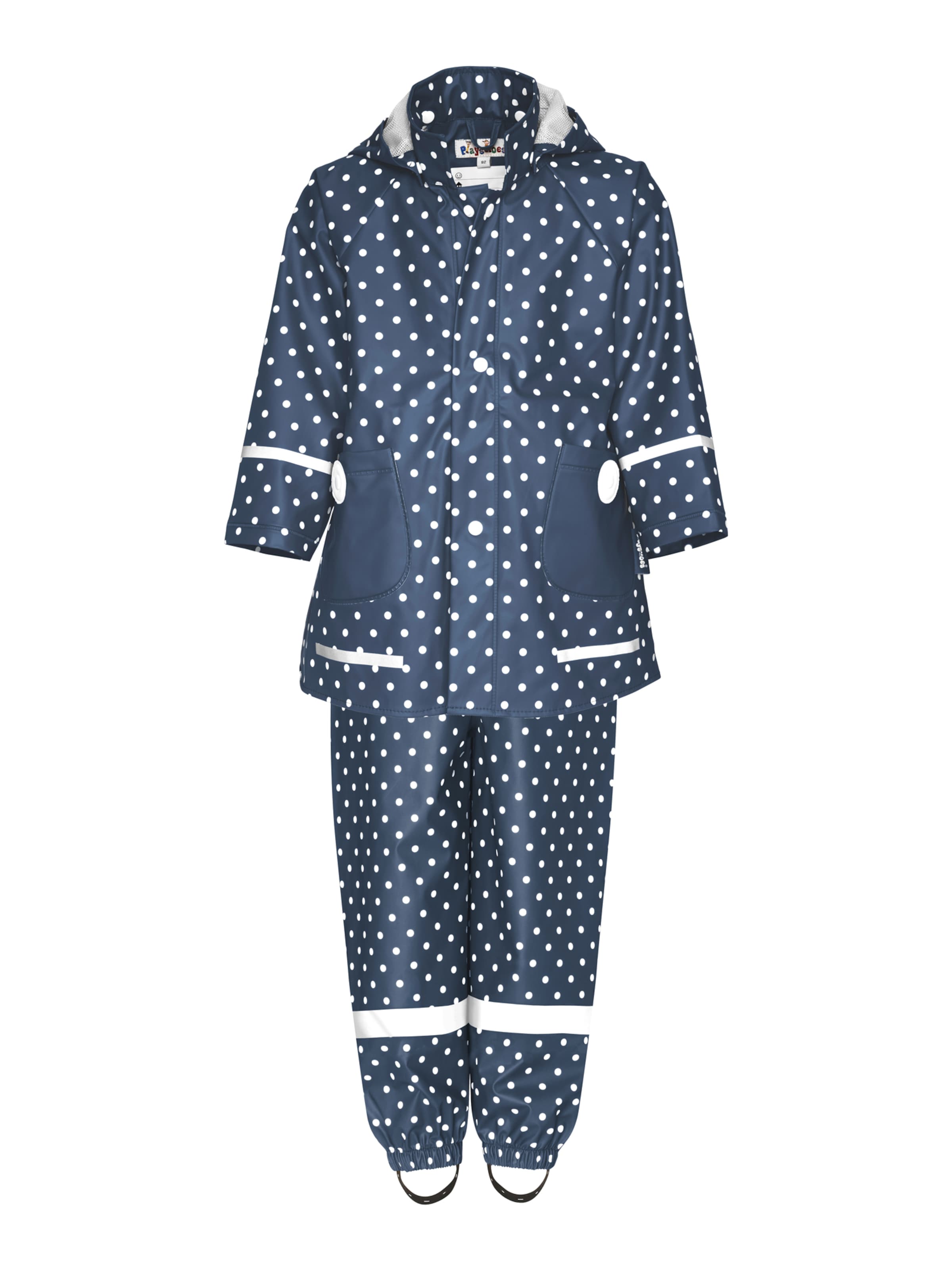 PLAYSHOES Athletic Suit 'Punkte' in Blue: front